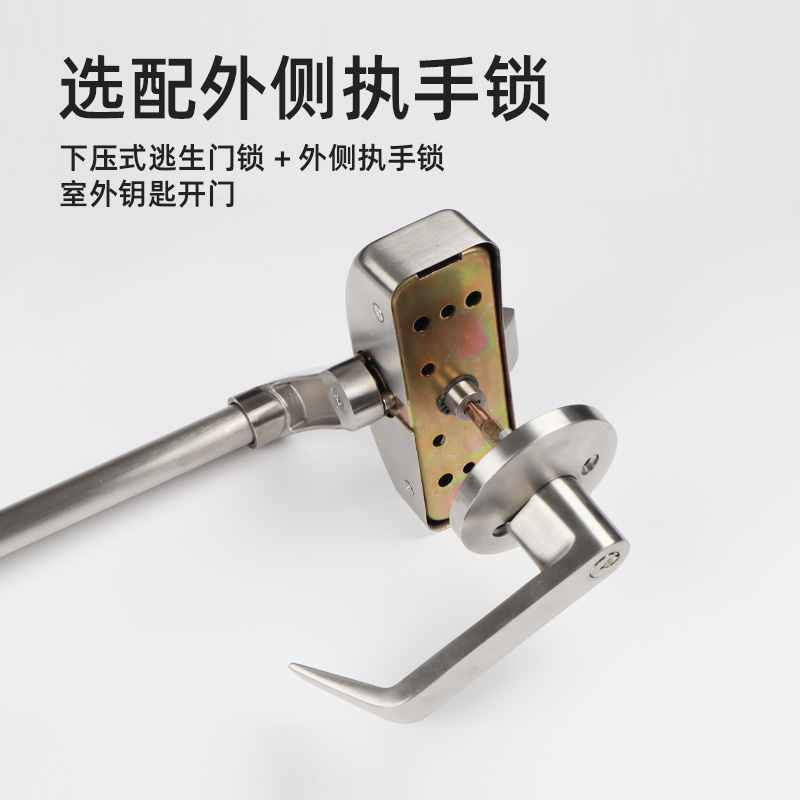 下壓式逃生門(mén)鎖 304不銹鋼 單鎖點(diǎn) 潔凈門(mén)下壓鎖 金捍力