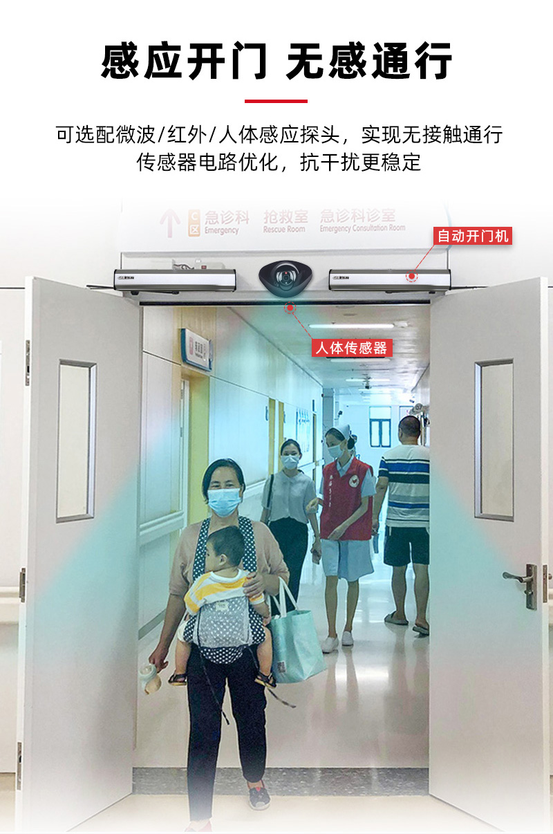 智能感應無接觸自動開門