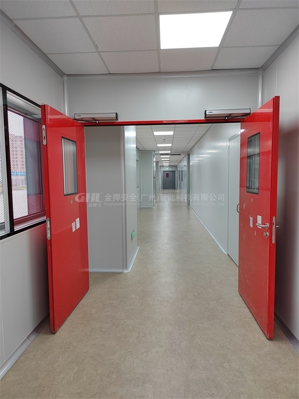 車間潔凈門改造90度自動開關(guān)門機·廣州從化生物科技工廠