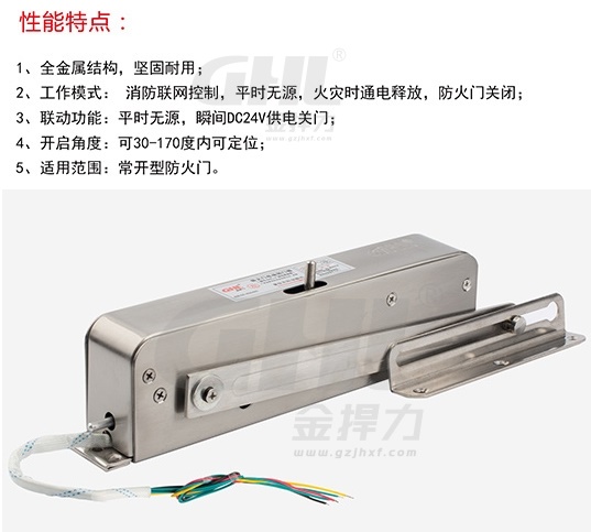 金捍力通電釋放型電動閉門器性能特點(diǎn)
