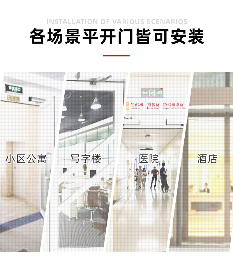開門機適合各場景平開門安裝
